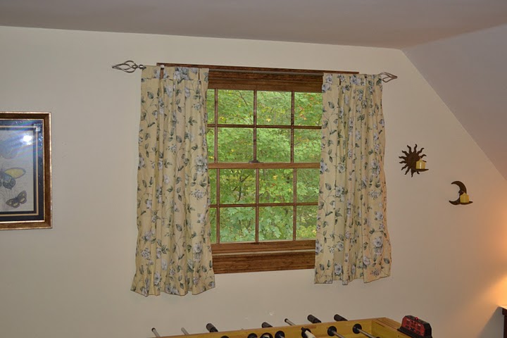 Here is an example of a freshly stained window.