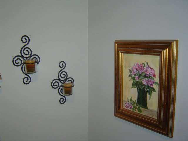 Bathroom wall covering accessories.