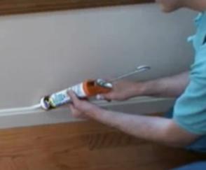 Caulking Baseboard Trim