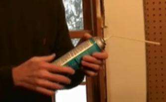 Foam Insulation Sealant from a Spray Can