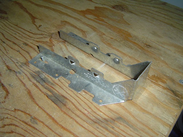 Common faced joist hanger.
