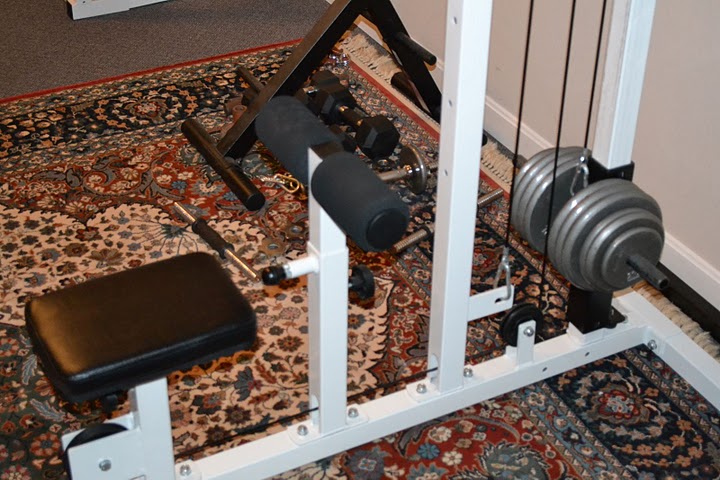 A lat machine is also a high priority item for any workout gym.