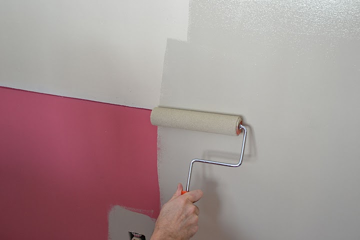 How to paint a room and hide dark paint.