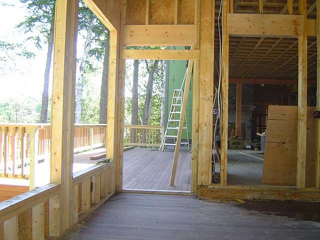 A subfloor can become damaged if exposed to the elements for too long during construction.