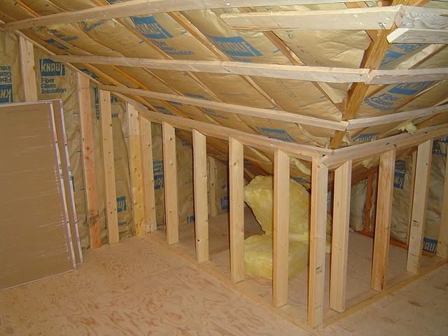 Knee walls are typically required in an attic bedroom conversion project.